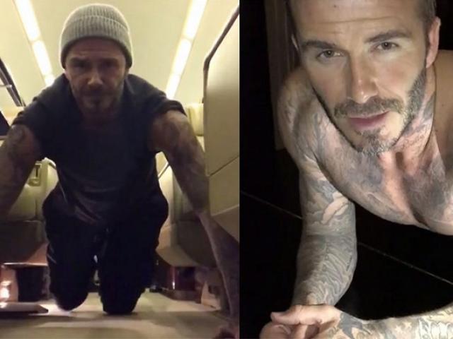 Đời sống Showbiz - David Beckham dẫn đầu trào lưu hít đất rầm rộ mạng xã hội