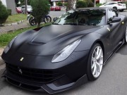 Ô tô - Cường Đô la &quot;lột xác&quot; Ferrari F12 Berlinetta sang màu đen nhám