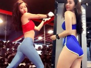 Bạn trẻ - Cuộc sống - Loạt ảnh tập gym &quot;đẹp quên sầu&quot; của hot girl Việt