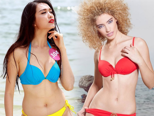Người mẫu - Hoa hậu - Màn "đánh võng" với bikini vượt mặt đối thủ của Lệ Hằng