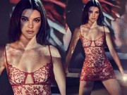 Người mẫu - Hoa hậu - Kendall Jenner quyến rũ ngây ngất với nội y xuyên thấu