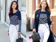 Người mẫu - Hoa hậu - Hotgirl Helly Tống &quot;đụng style&quot; với chân dài Gigi Hadid