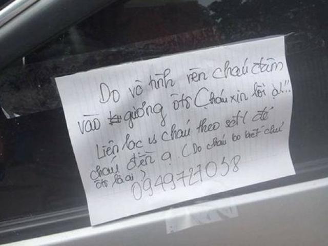 Tin tức trong ngày - Học sinh "viết lời xin lỗi trên kính xe": Bình thường thôi mà!