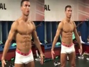 Bóng đá - Ronaldo mặc quần lót, im như tượng theo thử thách lạ