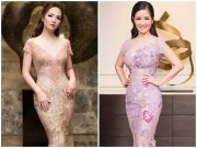 Người mẫu - Hoa hậu - Đan Lê, Hồng Nhung so kè đầm bó xuyên thấu
