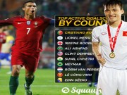 Bóng đá - Vua ghi bàn ĐTQG: Công Vinh “chung mâm” Ronaldo, Messi