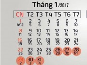 Tin tức trong ngày - Thủ tướng chốt phương án nghỉ Tết Nguyên đán 2017