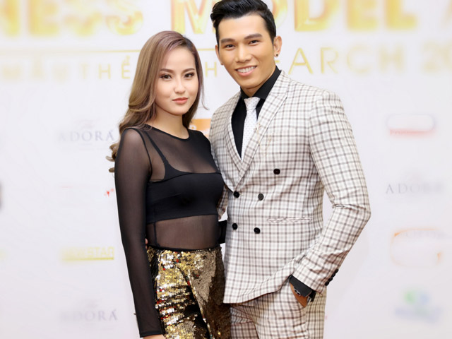 Người mẫu - Hoa hậu - Khánh Ngân The Face bất chấp giá lạnh vẫn mặc hở bên trai đẹp