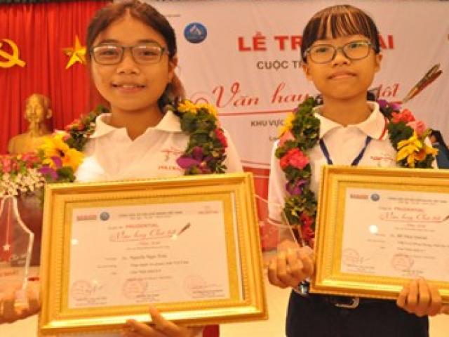 Giáo dục - du học - Sóc Trăng và Trà Vinh đoạt giải nhất thi 'Văn hay chữ tốt' ĐBSCL