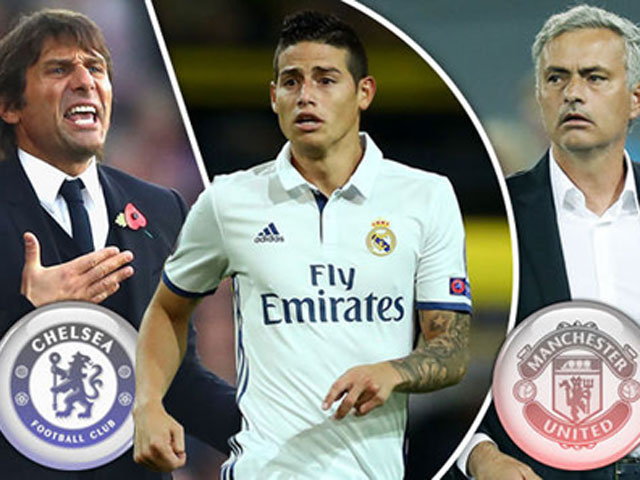 Bóng đá - Chelsea-Conte tranh James Rodriguez với MU-Mourinho