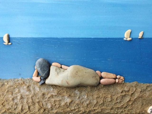 Bạn trẻ - Cuộc sống - Chiêm ngưỡng những tác phẩm được chế tác từ sỏi đá