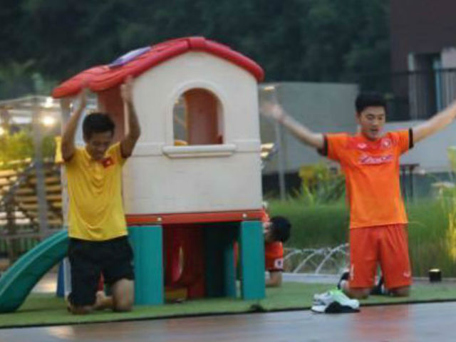 Bóng đá - ĐT Việt Nam ở Indonesia: Xuân Trường, Công Vinh tập chạy