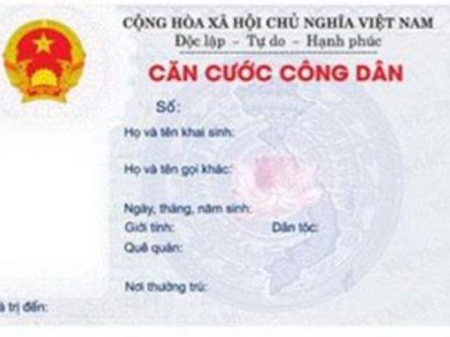 Lệ phí cấp mới thẻ Căn cước công dân