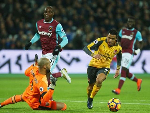 Bóng đá - West Ham - Arsenal: Thắng 5 sao, "cày nát" sân London