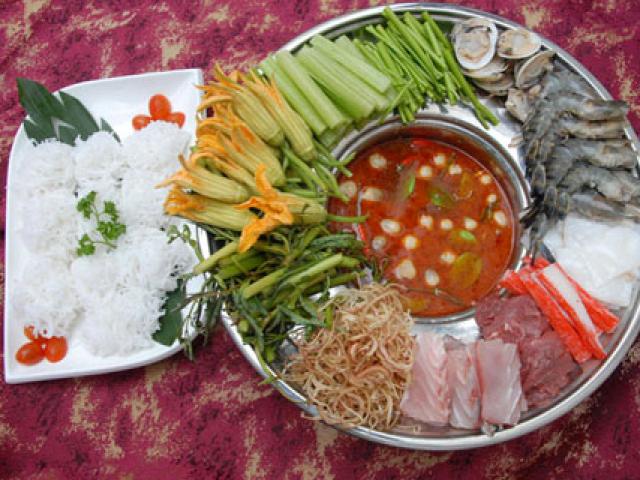 Nguyên liệu nấu lẩu Thái cho 10 người an