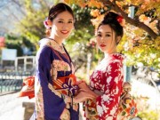 Người mẫu - Hoa hậu - Mỹ Linh, Thanh Tú mặc Kimono đẹp hơn cả gái Nhật