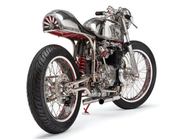 Thế giới xe - Chết mê Honda CB550 độ hình xăm "độc nhất vô nhị"