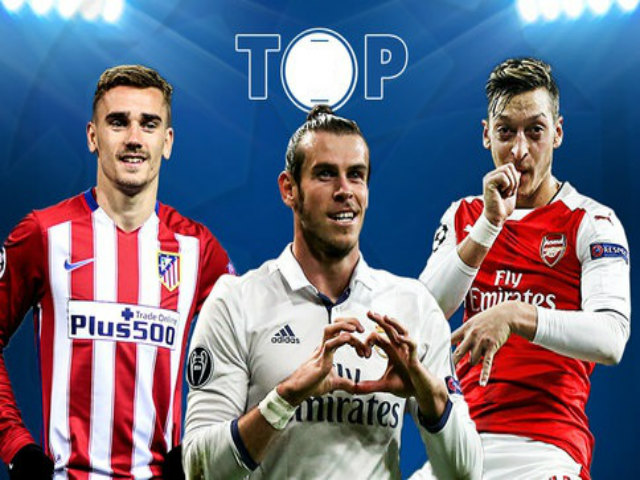 Bóng đá - 10 bàn đẹp nhất vòng bảng cúp C1: Ozil solo ảo diệu độc bá