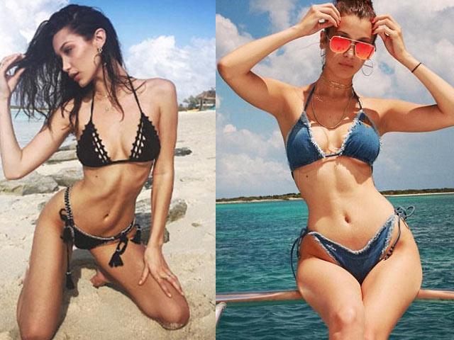 Người mẫu - Hoa hậu - Hot girl Hollwood nổi nhất bờ biển với bikini móc lưới kiệm vải