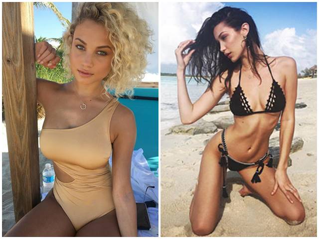 Người mẫu - Hoa hậu - Dàn chân dài khủng mặc bikini "đại náo" trên biển