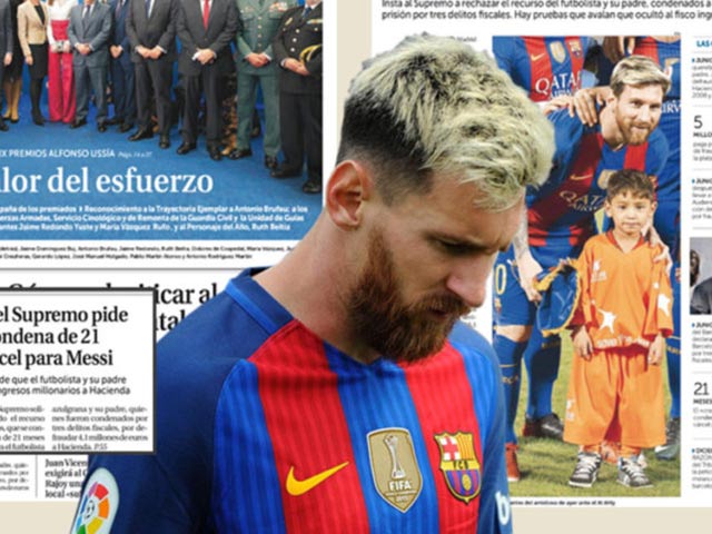 Bóng đá - Nói dối vụ trốn thuế, Messi phải đi tù đủ 21 tháng