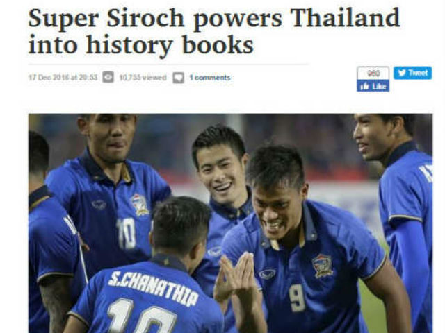 Bóng đá - Báo chí châu Á "ngả mũ" trước ĐT Thái Lan - Kiatisak