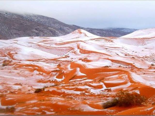Sa mạc Sahara lần đầu có tuyết sau gần 40 năm