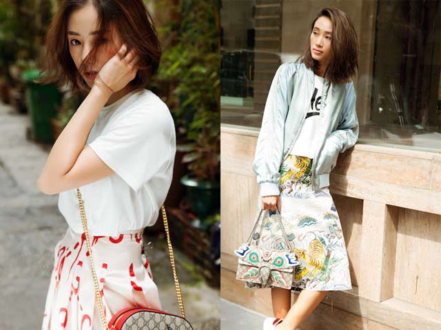 Bí quyết mặc đẹp - Sao Việt mặc họa tiết với giày thể thao quá "chất"!