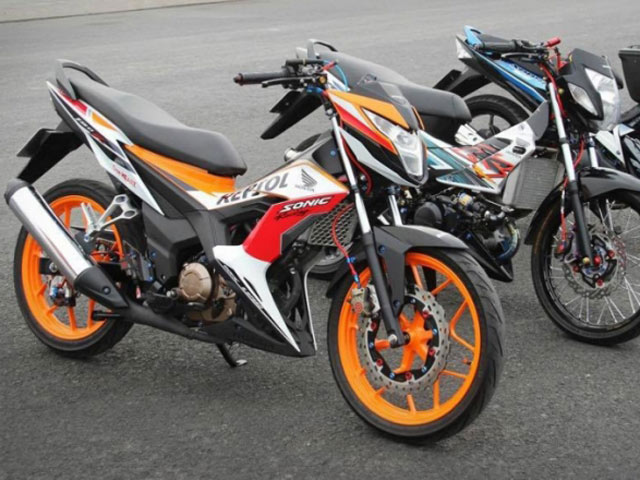 Xe máy - Xe đạp - Cận cảnh Honda Sonic lắp thêm hàng loạt đồ chơi đắt tiền