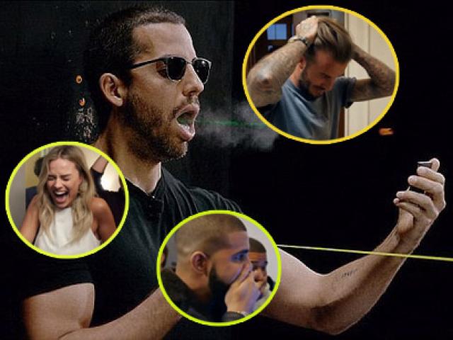 Thể thao - Beckham sợ hết hồn: Ảo thuật gia lấy miệng đỡ đạn