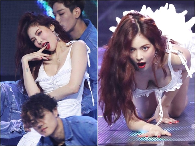 Nữ ca sĩ sexy nhất xứ Hàn gây tranh cãi với động tác quá gợi cảm trên sân khấu