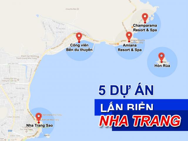 [Infographic] Toàn cảnh 5 dự án lấn vịnh Nha Trang