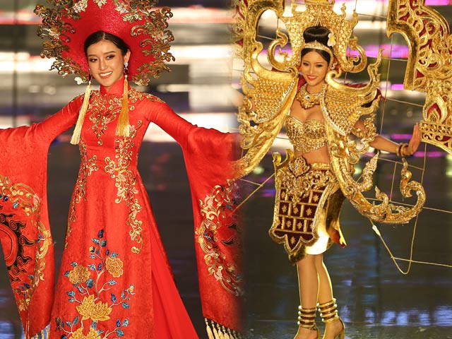 Người mẫu - Hoa hậu - Quốc phục như bikini áp đảo hoàn toàn tại Hoa hậu Hòa bình