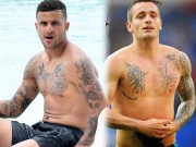 Làm đẹp - Điều ẩn giấu sau hình xăm &quot;độc&quot; của Kyle Walker, Mario Mandzukic