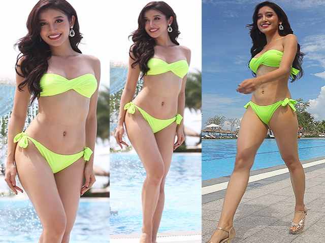 Người mẫu - Hoa hậu - Ngỡ ngàng xem ảnh bikini không chỉnh sửa của Huyền My tại Hoa hậu Hòa bình