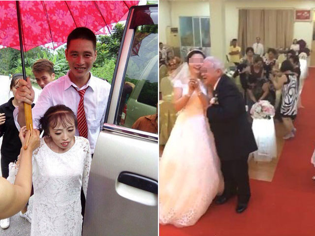 Bạn trẻ - Cuộc sống - Đám cưới của 4 cặp đôi "đũa lệch" khiến dân tình xôn xao