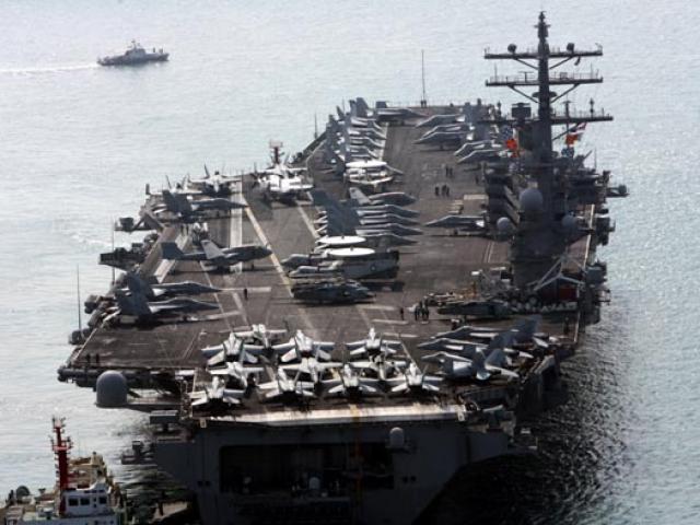 Thế giới - Tàu chiến lớn nhất của Mỹ ở châu Á cập cảng Hàn Quốc