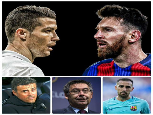 Bóng đá - "Hít khói" Ronaldo, Messi trút giận lên Enrique và sếp lớn Barca