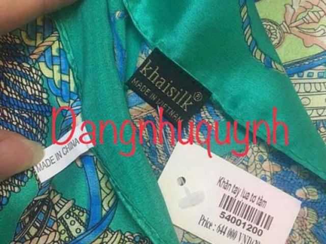 Tin tức trong ngày - Bộ Công Thương yêu cầu làm rõ thông tin Khaisilk bán khăn “Made in China”