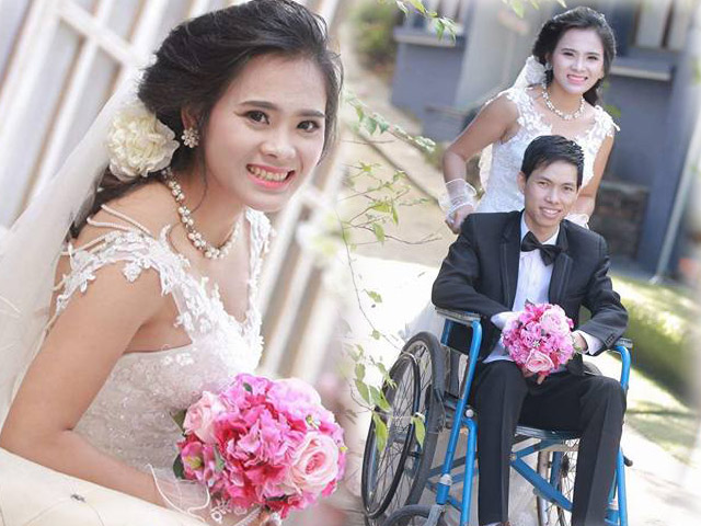 Bạn trẻ - Cuộc sống - Cô gái xinh đẹp lấy chồng ngồi xe lăn và ngày đưa dâu đẫm nước mắt