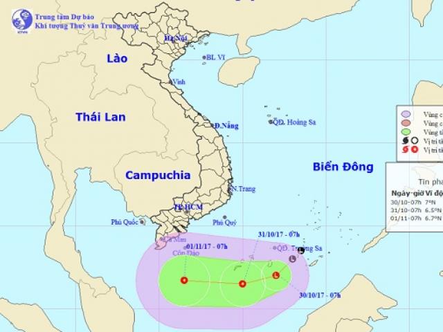 Tin tức trong ngày - Vùng áp thấp đang mạnh lên, Nam Bộ sắp mưa to