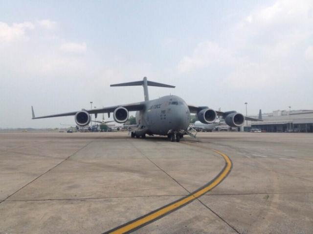Tin tức trong ngày - Tàu bay vận tải hạng nặng của Tổng thống Trump đến Nội Bài