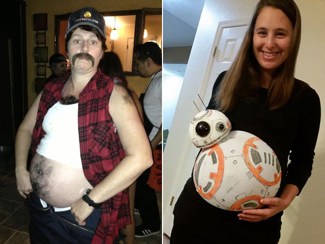 Tranh vui - Bà bầu hóa trang cực "ngầu" đi chơi Halloween