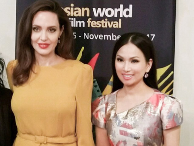 Phim - Em gái tỉ phú của Cẩm Ly gặp riêng Angelina Jolie tại LHP Mỹ