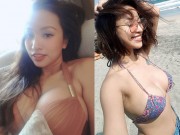 Bí quyết mặc đẹp - Vân Hugo mặc bikini tiết lộ vòng 1 &quot;bốc lửa&quot; nhất vịnh bắc bộ