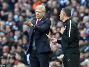 Bóng đá - Arsenal thua đau Man City: Wenger cay cú trọng tài, Pep vỗ ngực tự hào