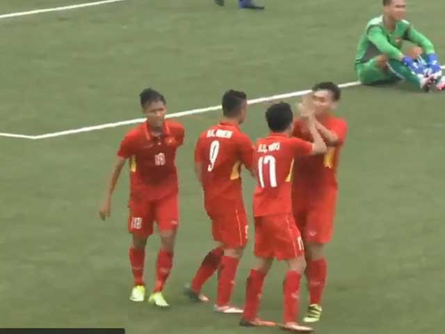 Bóng đá - U19 Việt Nam - U19 Lào: Tấn công dồn dập, tạo mưa bàn thắng