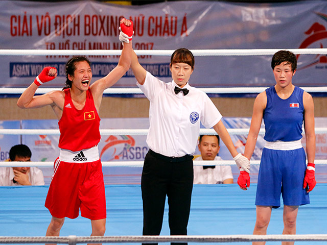 Người đẹp boxing Việt Nam vô địch châu Á sau trận kịch chiến