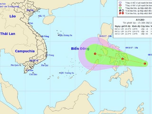 Tin tức trong ngày - Vùng áp thấp đang mạnh lên sắp vào Biển Đông