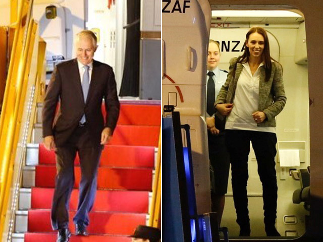 Thủ tướng Australia, New Zealand đáp chuyên cơ xuống Đà Nẵng